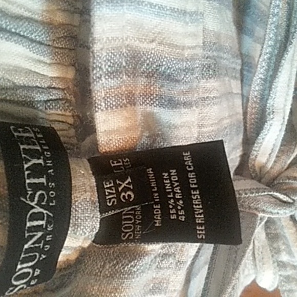 Sound/Style Paperbag Striped Shorts 3X - Picture 5 of 8